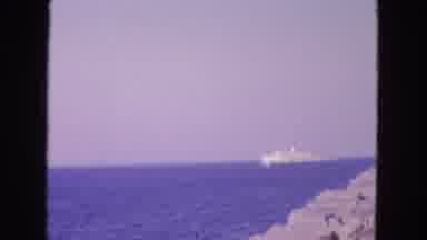 San Francisco California (1963): A Cruise Ship Is Seen From The Coastline Quickly