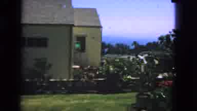 San Francisco California (1963): Outside Home Garden With A Strong Breeze