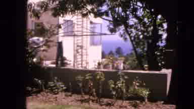 San Francisco California (1963): Backyard Of A House With Clothes Hanging Off Of A