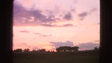 Walworth Wisconsin USA (1963): Enjoying The View During The Sunset The Sky Is