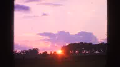 Walworth Wisconsin USA (1963): Capturing The Beautiful Sunset In The Distance