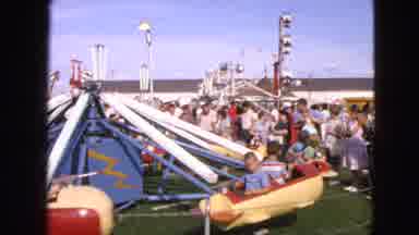 Walworth Wisconsin USA (1963): A Very Packed Old School Carnival With People