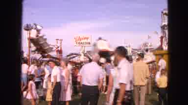 Walworth Wisconsin USA (1963): The People Are Standing In The Park And Seeing