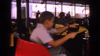 Walworth Wisconsin USA (1963): Playing With Friends In The Carts At The Fair