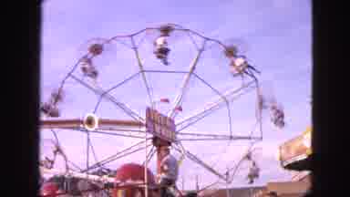 Walworth Wisconsin USA (1963): Funfair Fair Festival Beautiful Day Sunny Enjoying