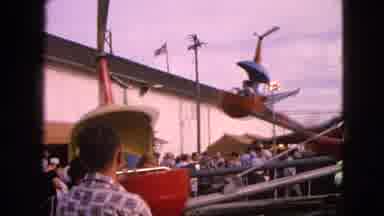 Walworth Wisconsin USA (1963): Helicopter Merry-Go Round In A Fun Fair