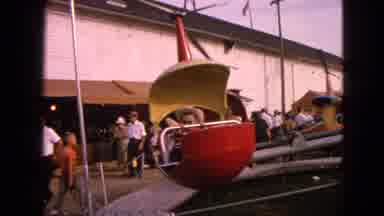 Walworth Wisconsin USA (1963): People Walking And Riding Rides At An Amusement