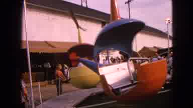 Walworth Wisconsin USA (1963): People Having Fun Riding Various Types Of Rides At