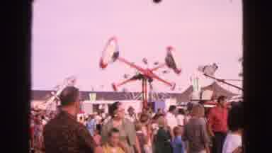 Walworth Wisconsin USA (1963): A Crowd Of People Are Standing In The Park And