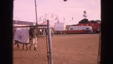 Walworth Wisconsin USA (1963): Funfair Machines Wolsvagen Park People Enjoying
