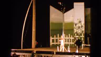 Walworth Wisconsin USA (1963): Circus Event On Stage Shows Gymnastics