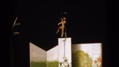 Walworth Wisconsin USA (1963): Vintage Trapeze Artist Does Splits In Mid Air