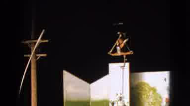 Walworth Wisconsin USA (1963): Circus Above White Shapes