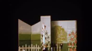 Walworth Wisconsin USA (1963): Circus Scene Play Young Girl Adult Man Training