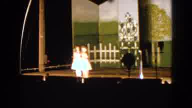 Walworth Wisconsin USA (1963): Two Little Girl Doing A Play For School Or Church