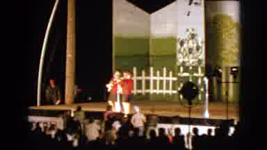 Walworth Wisconsin USA (1963): Children Performing On Stage In Front Of An