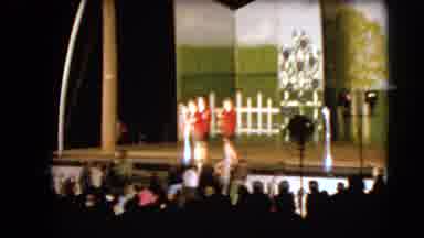 Walworth Wisconsin USA (1963): Performers On A Stage Playing Instruments And