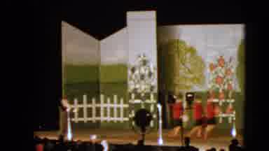 Walworth Wisconsin USA (1963): A Child Is Playing In The Dance With Stage In A