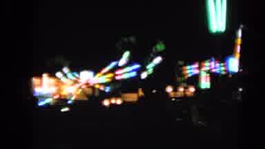 Walworth Wisconsin USA (1963): Beautiful Lights Emitting From Rides At A Local