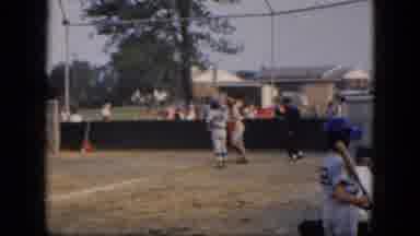 Albany New York (1964): Kids Baseball Game In A Field With Two Teams