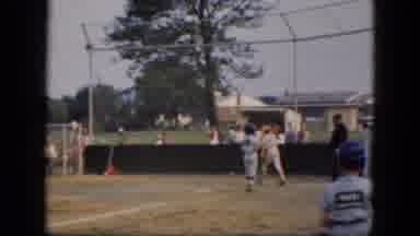Albany New York (1964): Little League Baseball Hitter Misses And Catcher Doesn't