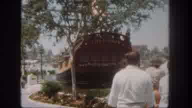 Disneyland California (1962): We See Traditional Sailing Vessel Which Unflur