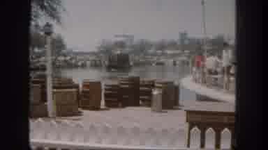 Disneyland California (1962): People Watching Boat And Talking With With Each
