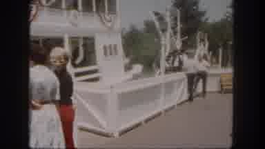 Disneyland California (1962): They Are Pushing The Stairs Of The Stage