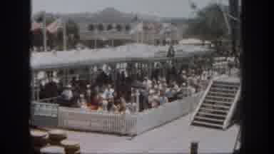 Disneyland California (1962): Parade Seen From Above A Float