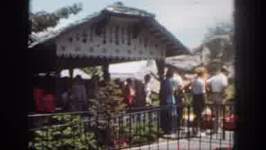 Disneyland California (1962): Crowd Of People Waiting In A Long Line To Get Onto A