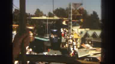 Disneyland California (1962): Boat Ride In Amusement Park Going In Circles
