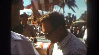 Disneyland California (1962): Man In Sunglasses At Amusement Park