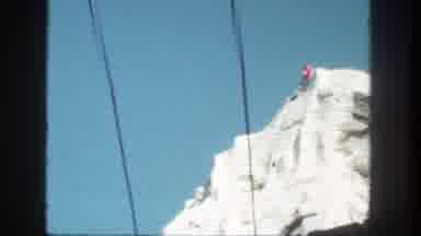 Disneyland California (1962): A Cableway In The Mountains Is Going Over A Mountain