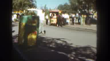 Disneyland California (1962): City Scene Featuring People Boarding Or Leaving