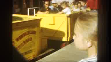 Disneyland California (1962): Patrons Ride In Carts At The Fair During The Sixties