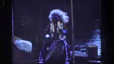 Disneyland California (1962): Native American Playing Music In The Woods