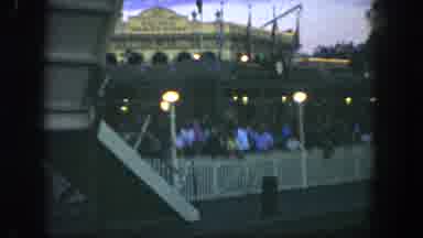 Disneyland California (1962): People Waiting In Line To Get On Ride At Amusement