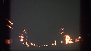 Disneyland California (1962): Fireworks At Night From Mainstreet