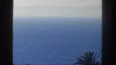 San Diego California (1962): Panning View Of The Ocean From Right To Left Then