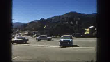San Diego California (1962): A Parking Lot With A Road In The Distance With