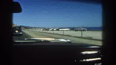 San Diego California (1962): Driving Through The Mountains On The River Bank
