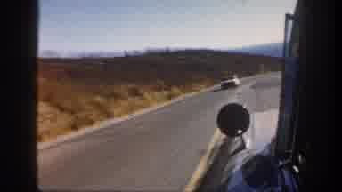 San Diego California (1962): Driver Filming The Drive Down A Scenic Highway On The