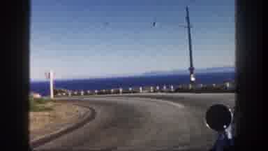 San Diego California (1962): Driving California Coastline On Sunny Day In Classic