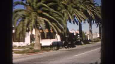 San Diego California (1962): Multiple Houses Recorded By A Moving Vehicle On Sunny