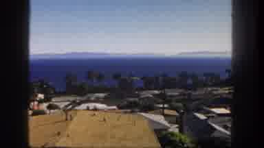 San Diego California (1962): A Town On The Coast With Homes Palm Trees And Blue