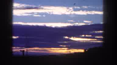 San Diego California (1962): Clouds Near The Horizon Close To Sunrise Or Sunset