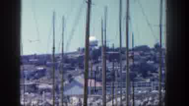San Diego California (1962): Port Boats Some Houses Around And Can See A Lot Of