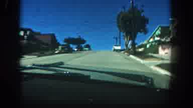 San Diego California (1962): The Car Is Going Very Fastly In The Roadside