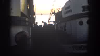 San Diego California (1962): 2 Boats Very Close On The Ocean And Tool Exchange