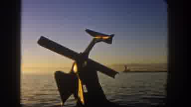 San Diego California (1962): Metal Object Floating In Water On A Clear Sunny Day